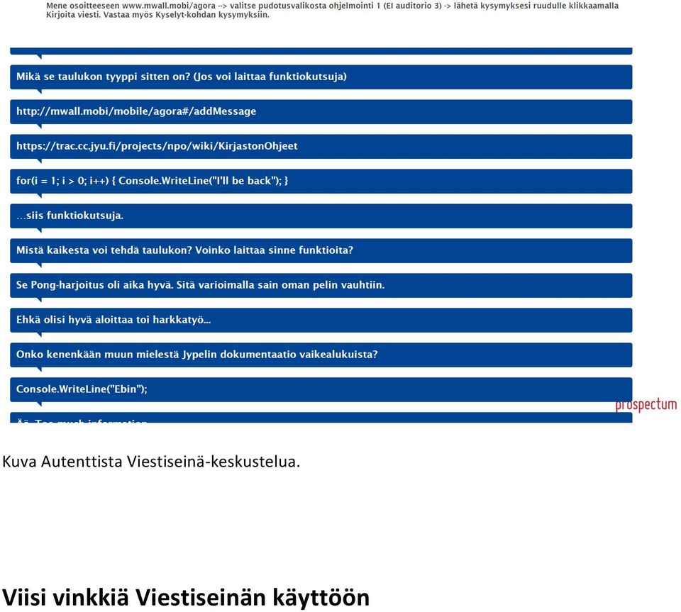 keskustelua.