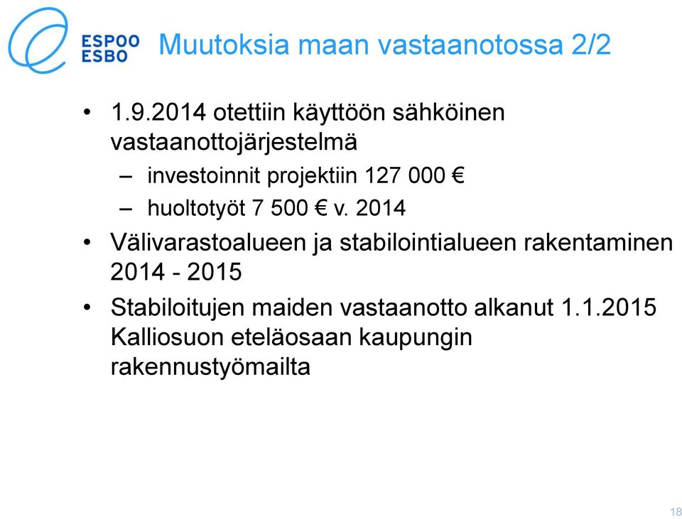 projektiin 127 000 huoltotyöt 7 500 v.