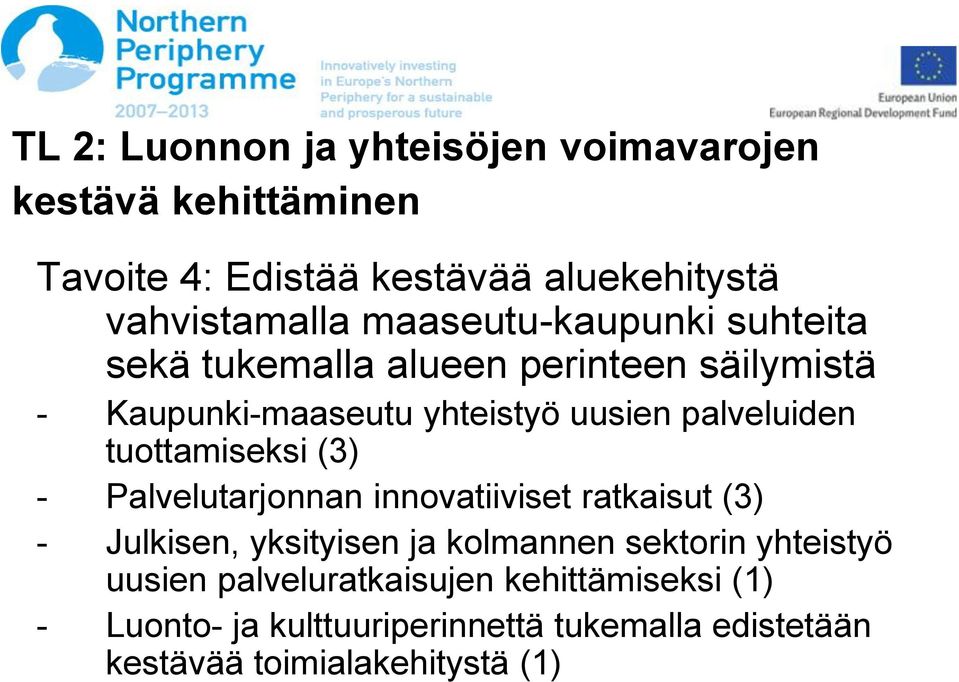 tuottamiseksi (3) - Palvelutarjonnan innovatiiviset ratkaisut (3) - Julkisen, yksityisen ja kolmannen sektorin yhteistyö