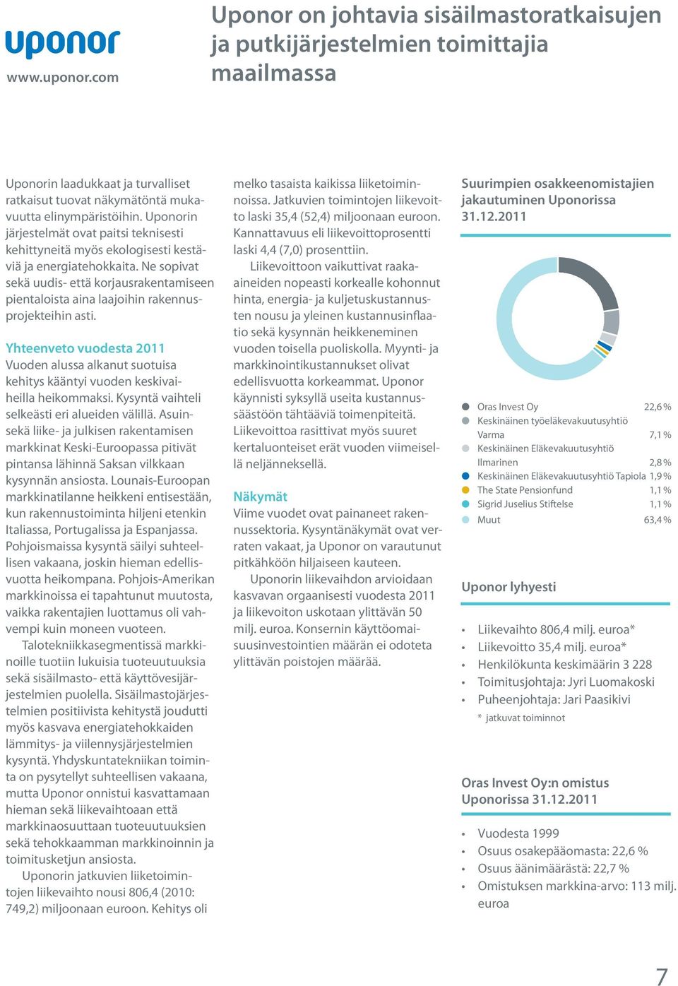 Ne sopivat sekä uudis- että korjausrakentamiseen pientaloista aina laajoihin rakennusprojekteihin asti.