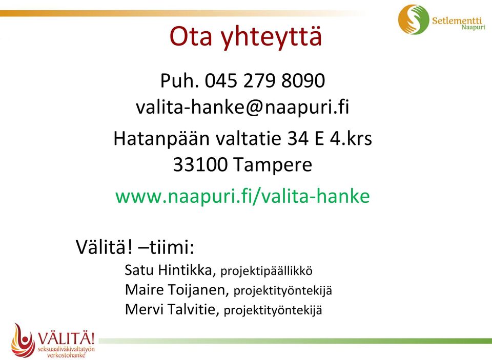 fi/valita-hanke Välitä!