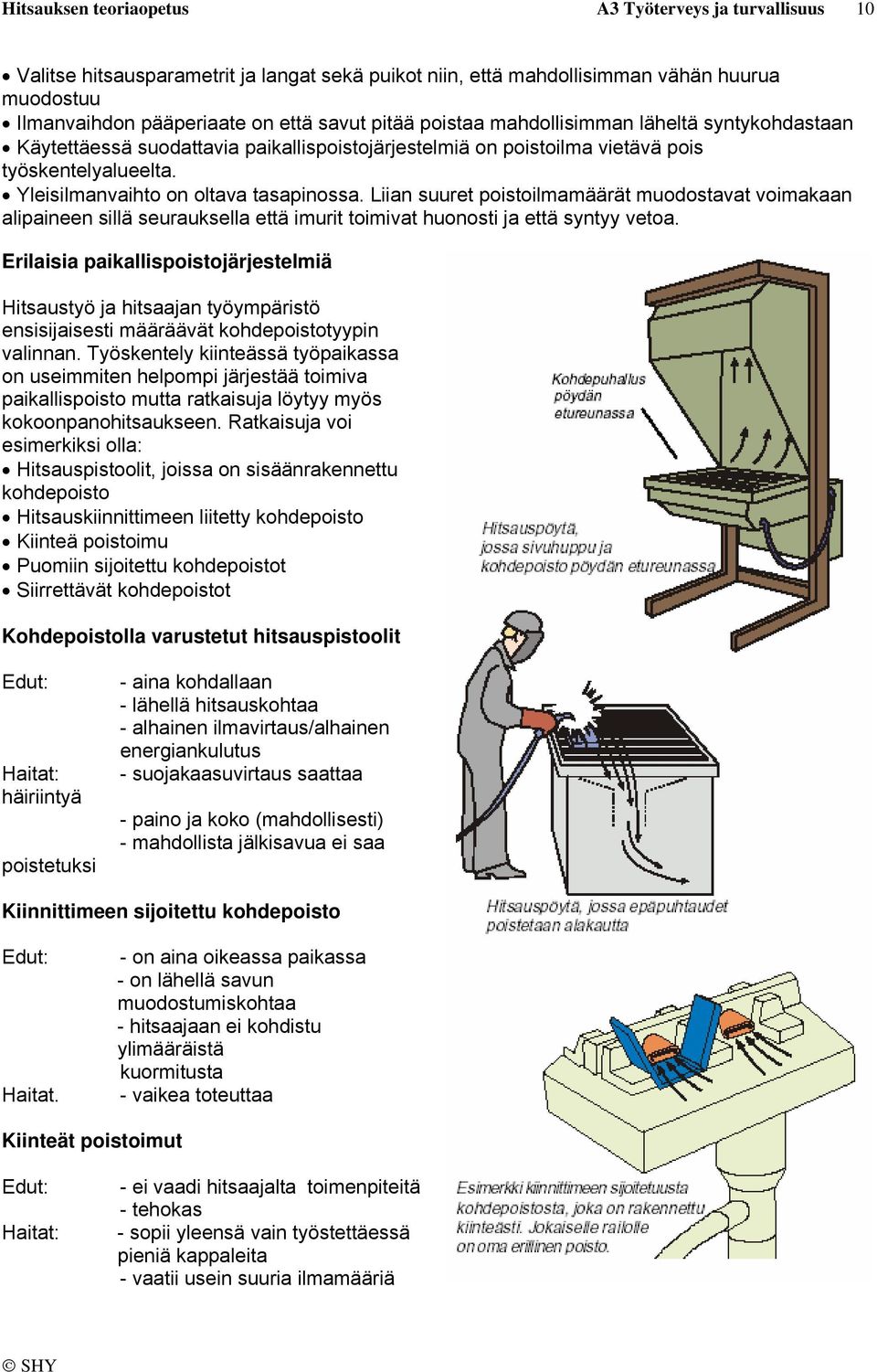 Liian suuret poistoilmamäärät muodostavat voimakaan alipaineen sillä seurauksella että imurit toimivat huonosti ja että syntyy vetoa.