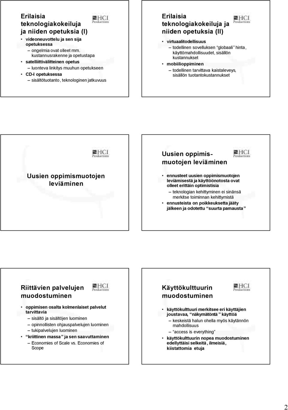 opetuksia (II) virtuaalitodellisuus todellinen sovelluksen globaali hinta, käyttömahdollisuudet, sisällön kustannukset mobiilioppiminen todellinen tarvittava kaistaleveys, sisällön