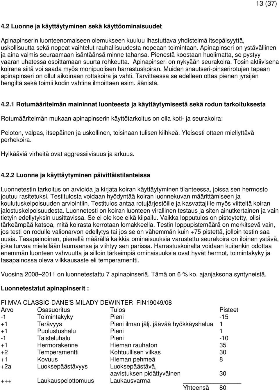 toimintaan. Apinapinseri on ystävällinen ja aina valmis seuraamaan isäntäänsä minne tahansa. Pienestä koostaan huolimatta, se pystyy vaaran uhatessa osoittamaan suurta rohkeutta.