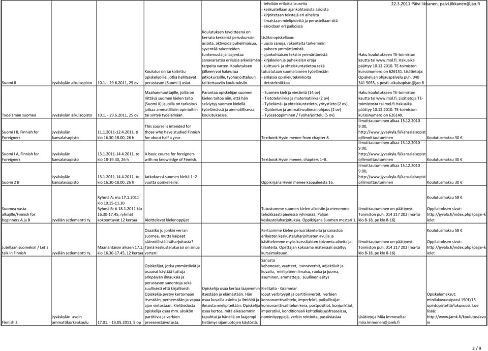 tavoitteena on kerrata keskeisiä peruskurssin Lisäksi opiskellaan: asioita, aktivoida puheilmaisua, - uusia sanoja, rakenteita tarkemmin syventää rakenteiden - puheen ymmärtämistä tuntemusta ja