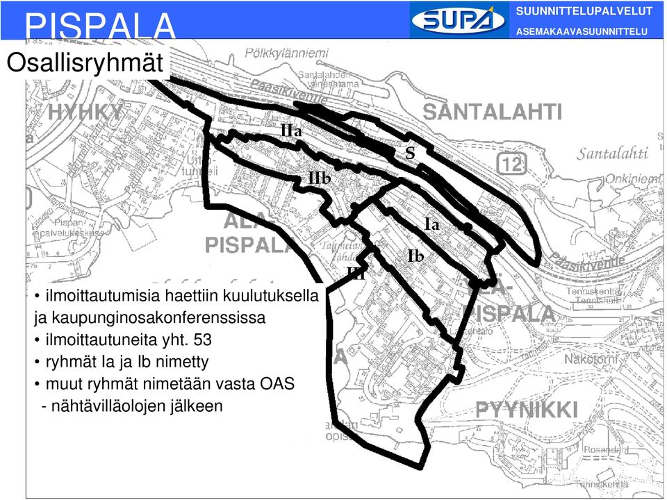 kaupunginosakonferenssissa ilmoittautuneita yht.