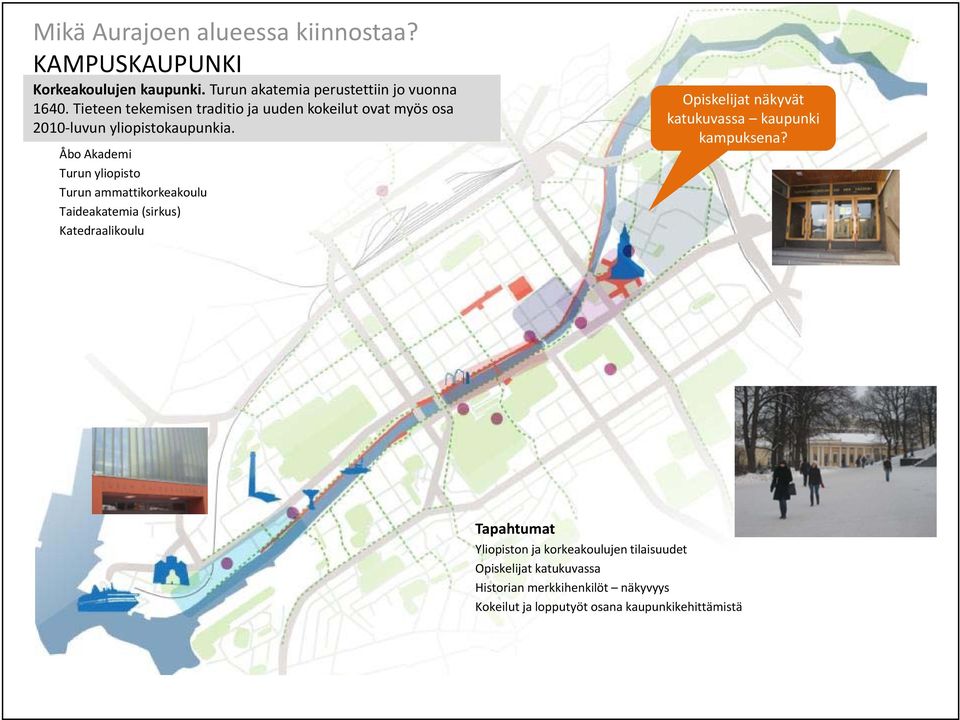 kokeilee ja kehittää Åbo Akademi Turun yliopisto Turun ammattikorkeakoulu Taideakatemia (sirkus) Katedraalikoulu Opiskelijat