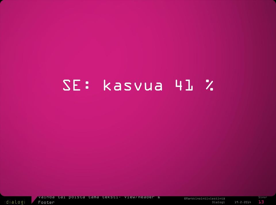 % Footer