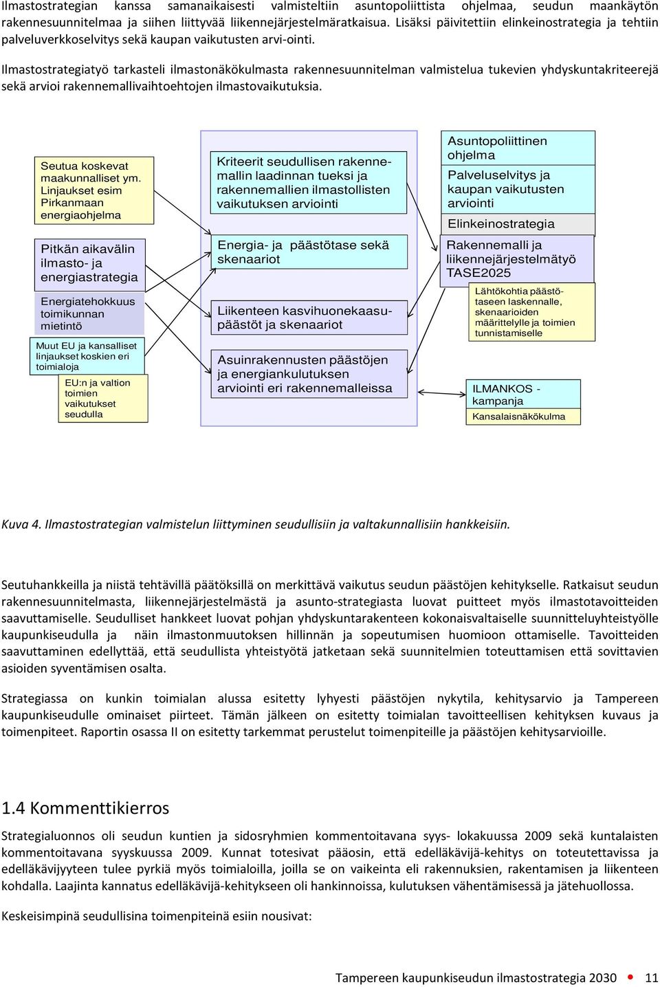 Ilmastostrategiatyö tarkasteli ilmastonäkökulmasta rakennesuunnitelman valmistelua tukevien yhdyskuntakriteerejä sekä arvioi rakennemallivaihtoehtojen ilmastovaikutuksia.