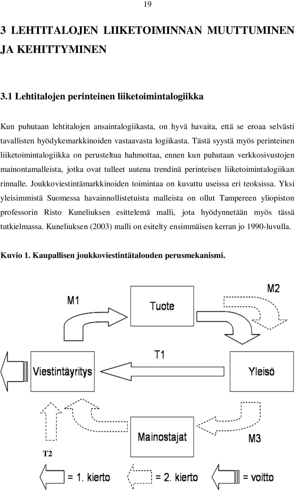 Tästä syystä myös perinteinen liiketoimintalogiikka on perusteltua hahmottaa, ennen kun puhutaan verkkosivustojen mainontamalleista, jotka ovat tulleet uutena trendinä perinteisen