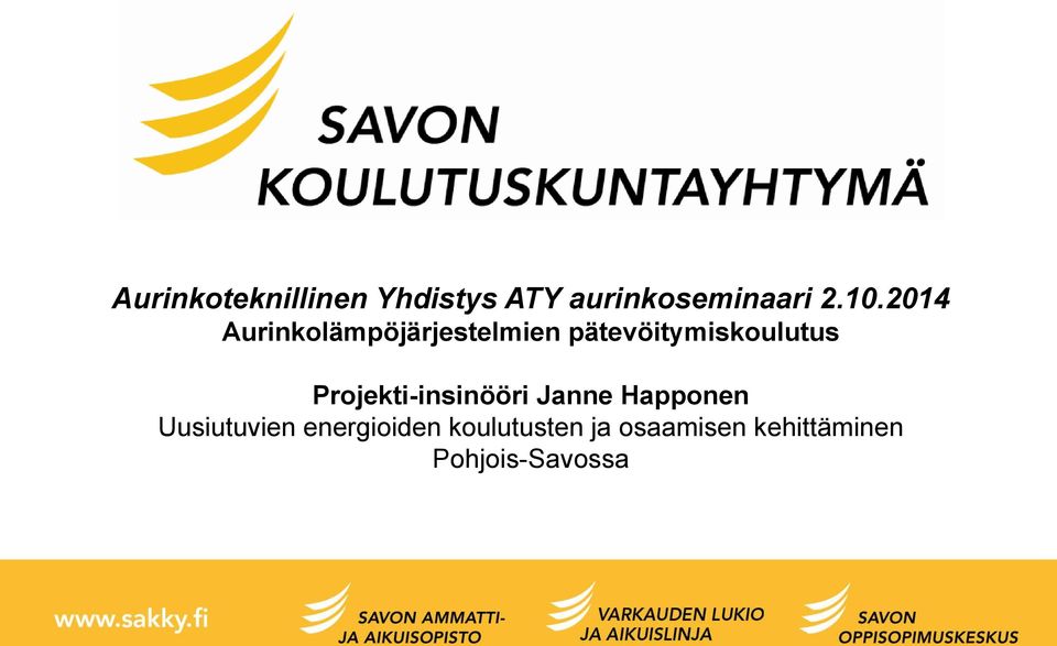 Projekti-insinööri Janne Happonen Uusiutuvien