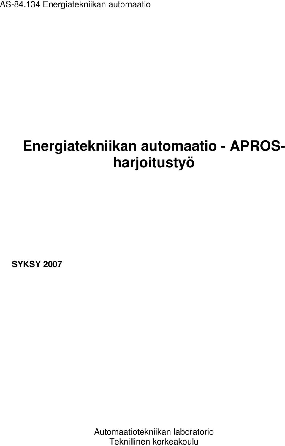 Energiatekniikan automaatio -