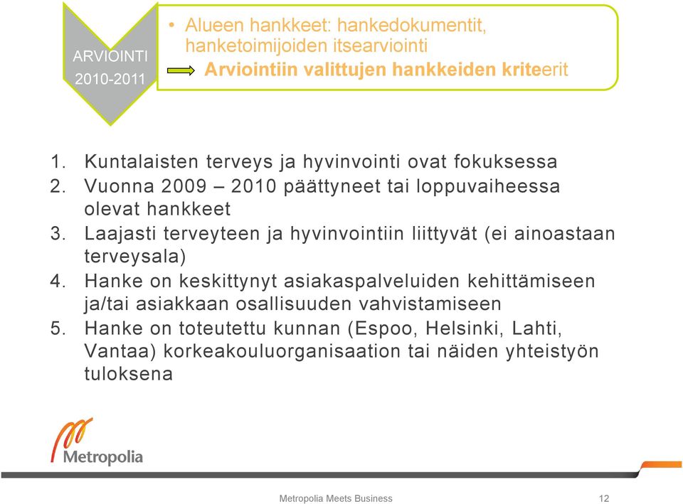 Laajasti terveyteen ja hyvinvointiin liittyvät (ei ainoastaan terveysala) 4.