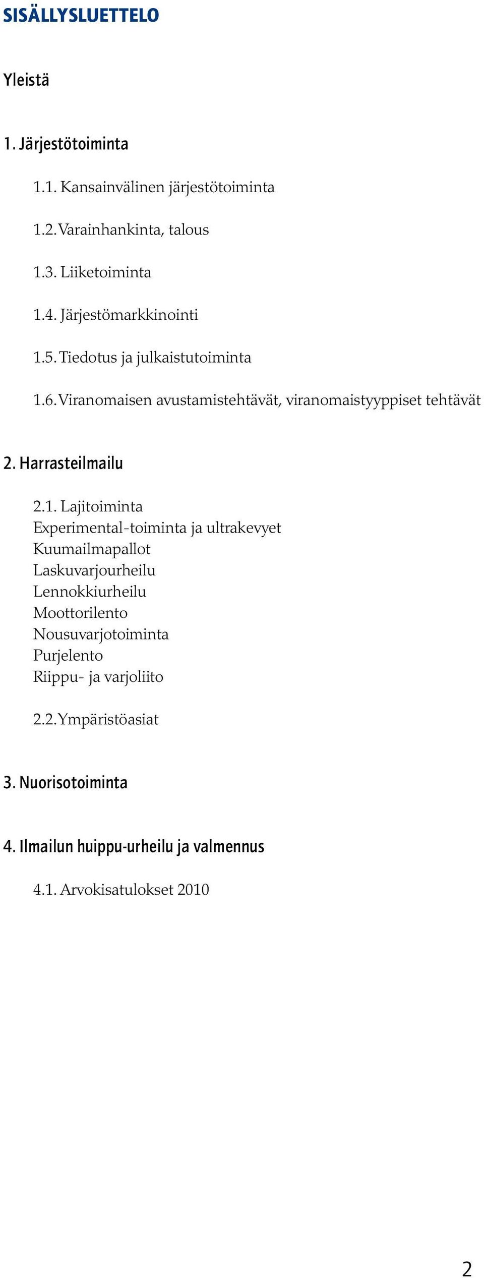 Harrasteilmailu 2.1.