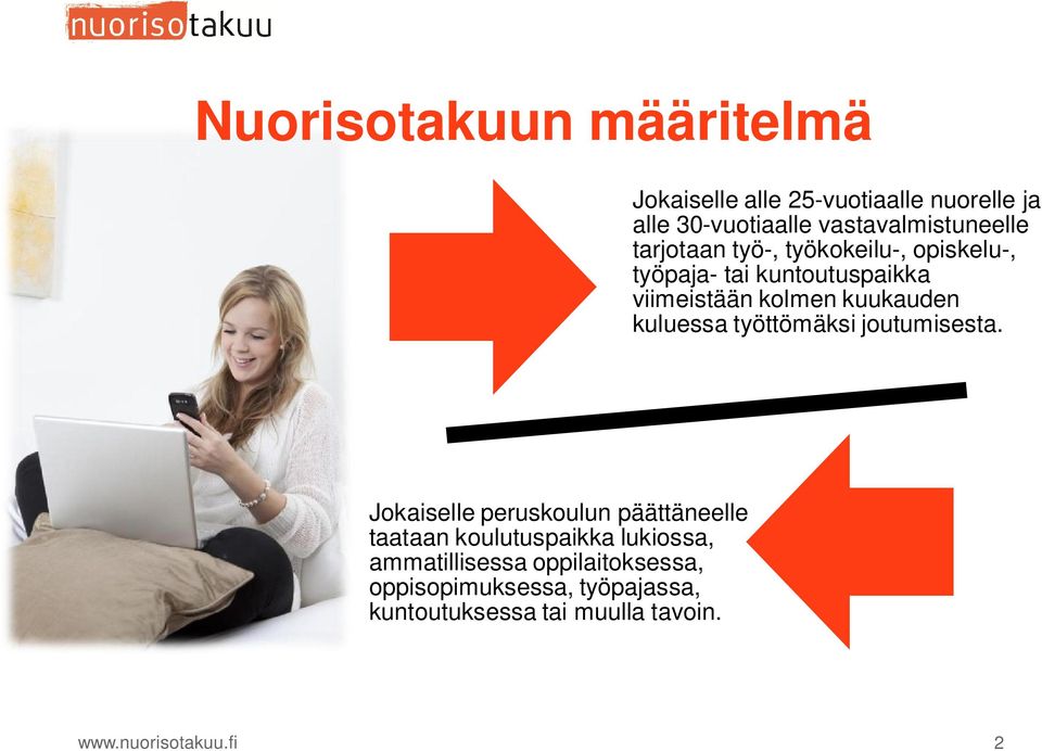 työttömäksi joutumisesta.