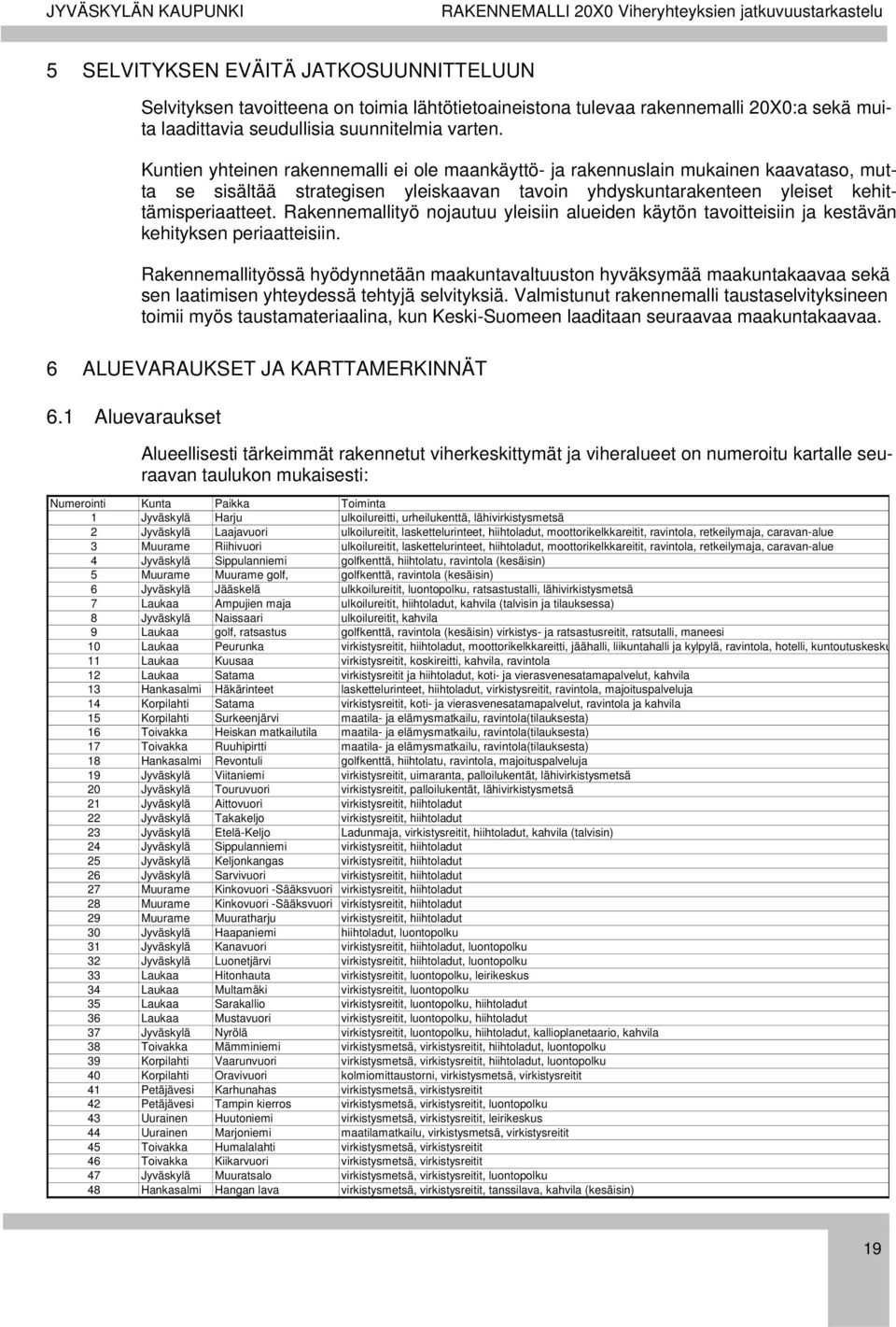 Rakennemallityö nojautuu yleisiin alueiden käytön tavoitteisiin ja kestävän kehityksen periaatteisiin.