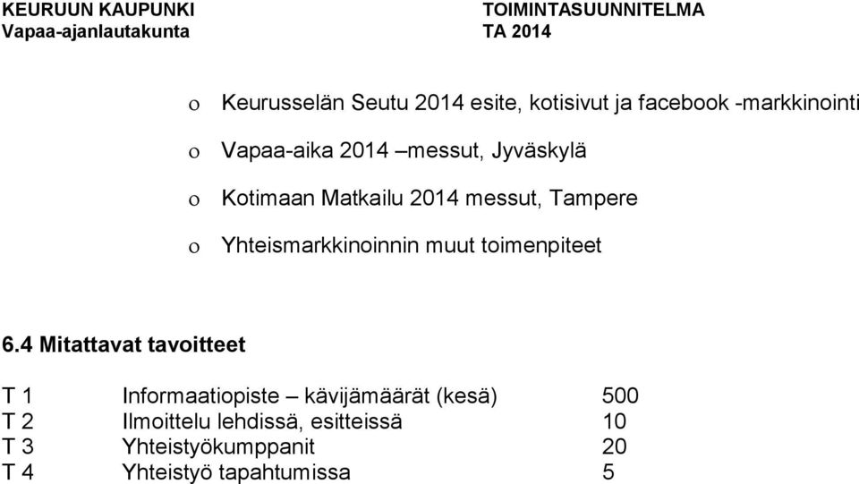 toimenpiteet 6.