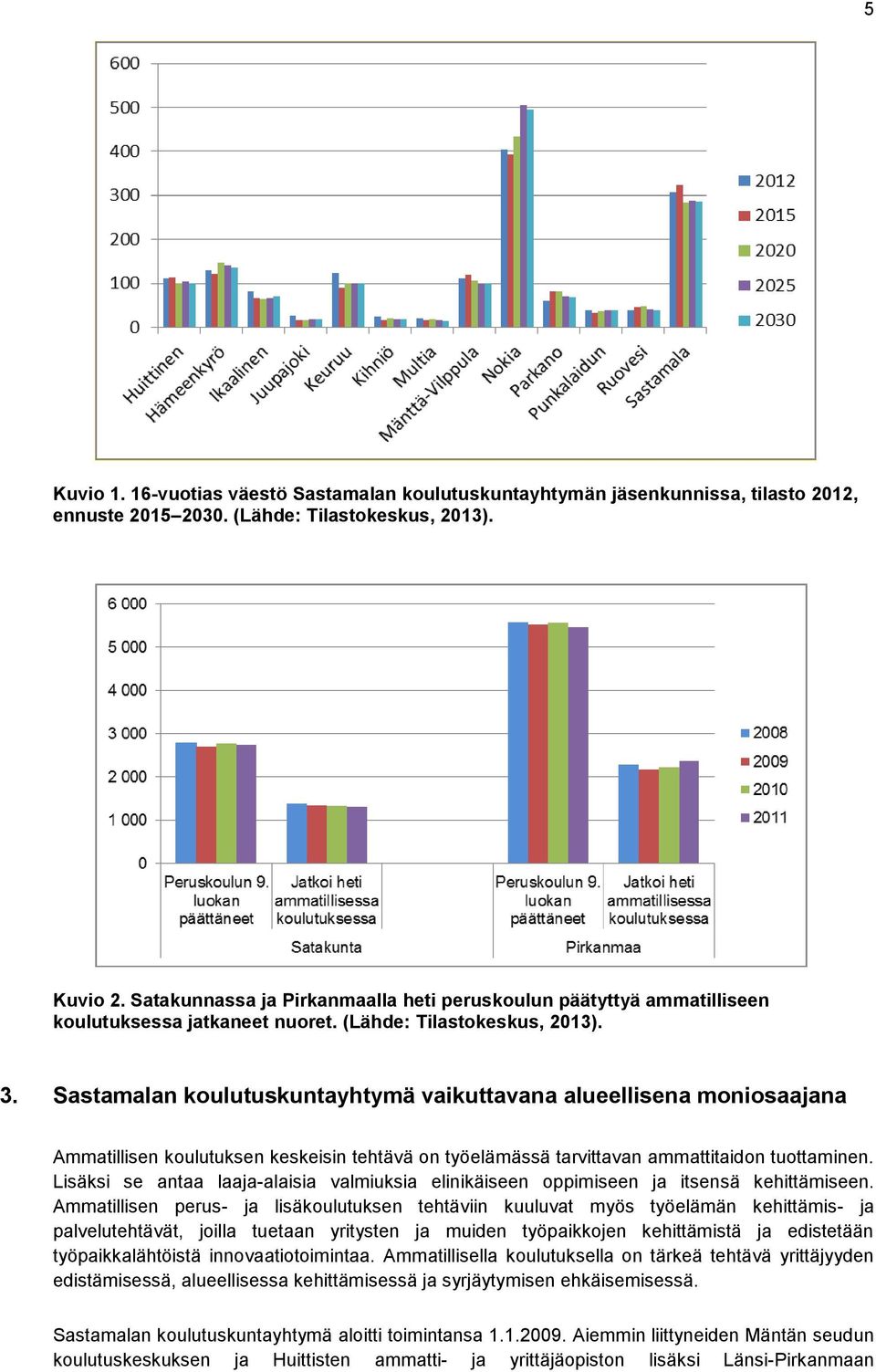 Sastamalan koulutuskuntayhtymä vaikuttavana alueellisena moniosaajana Ammatillisen koulutuksen keskeisin tehtävä on työelämässä tarvittavan ammattitaidon tuottaminen.