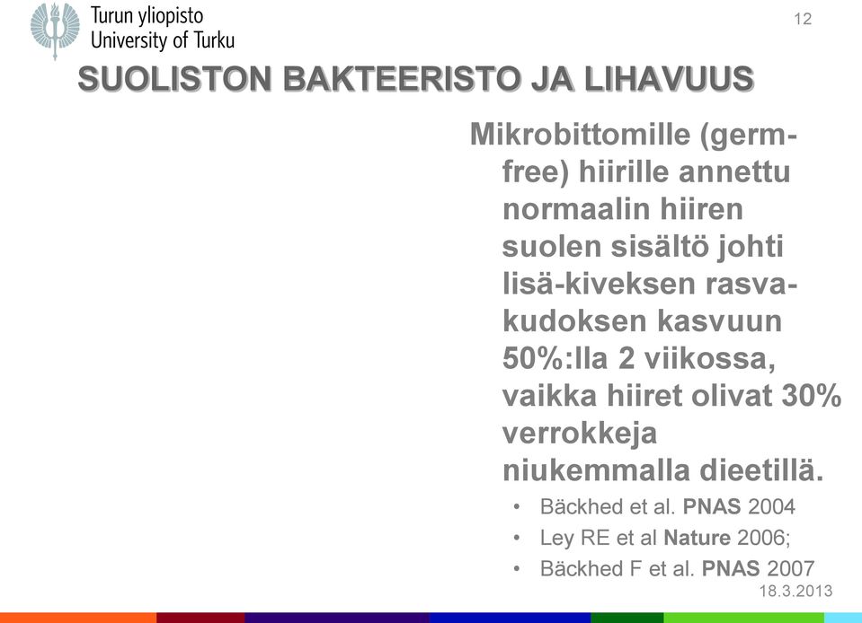 50%:lla 2 viikossa, vaikka hiiret olivat 30% verrokkeja niukemmalla dieetillä.