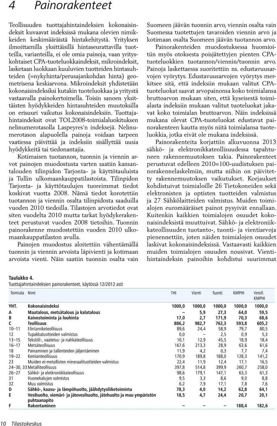 tuotteiden hintasuhteiden (=nykyhinta/perusajankohdan hinta) geometrisena keskiarvona. Mikroindeksit yhdistetään kokonaisindeksiksi kutakin tuoteluokkaa ja yritystä vastaavalla painokertoimella.