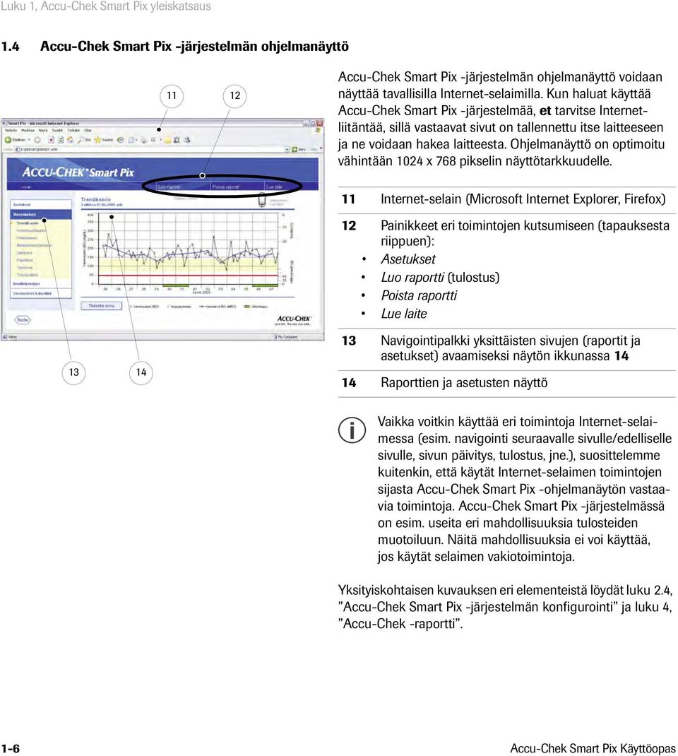 Ohjelmanäyttö on optimoitu vähintään 1024 x 768 pikselin näyttötarkkuudelle.