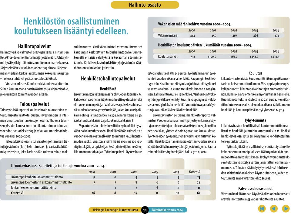 Johtoryhmä hyväksyi käyttöönottosuunnitelman marraskuussa. Järjestelmään siirrytään vuoden 2005 alussa.