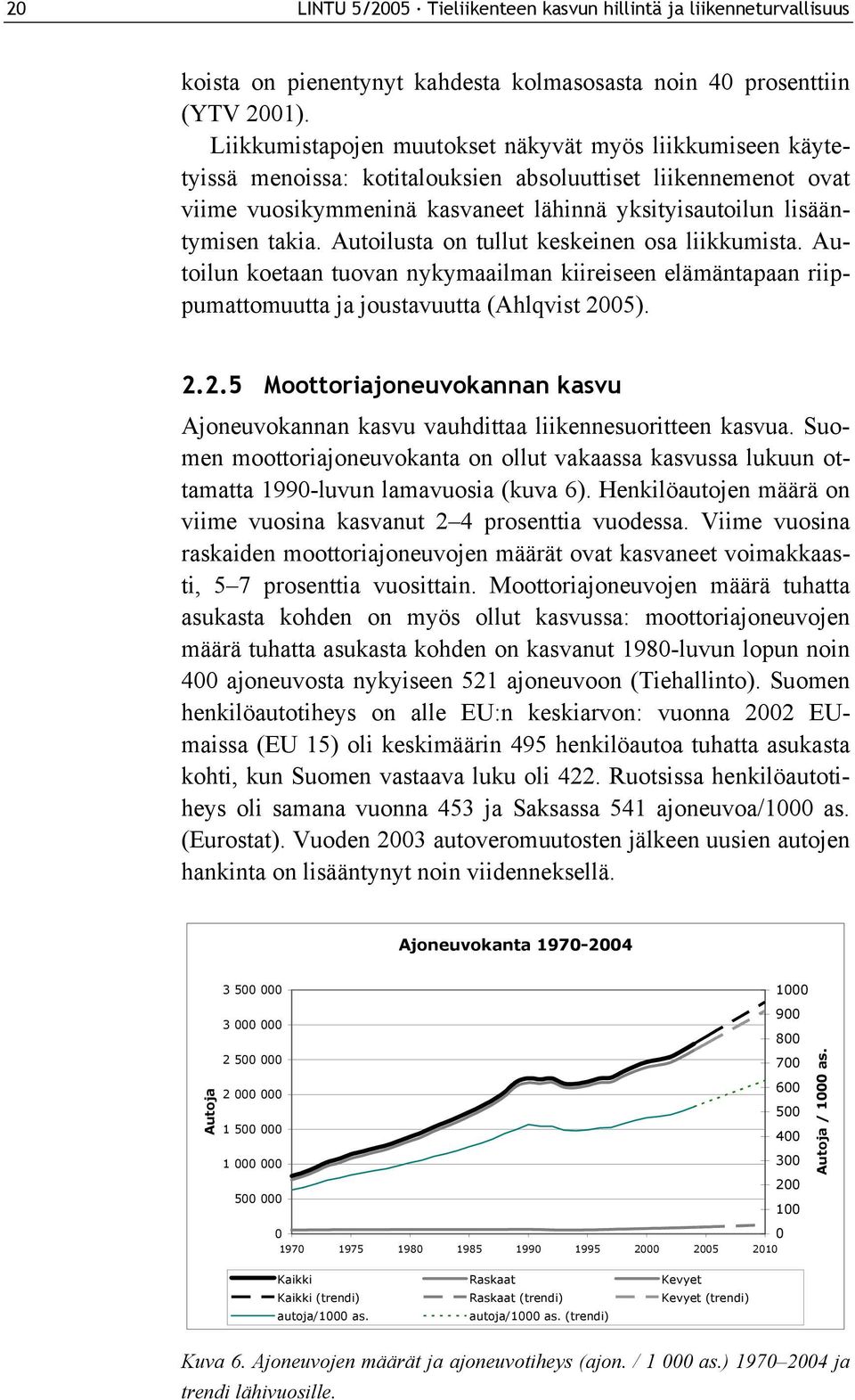 Autoilusta on tullut keskeinen osa liikkumista. Autoilun koetaan tuovan nykymaailman kiireiseen elämäntapaan riippumattomuutta ja joustavuutta (Ahlqvist 20