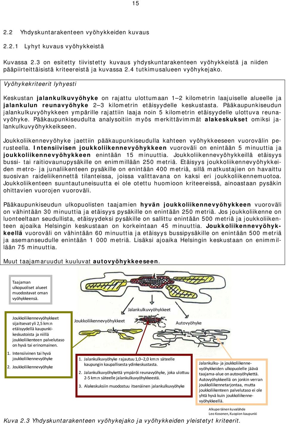 Vyöhykekriteerit lyhyesti Keskustan on rajattu ulottumaan 1 2 kilometrin laajuiselle alueelle ja 2 3 kilometrin etäisyydelle keskustasta.