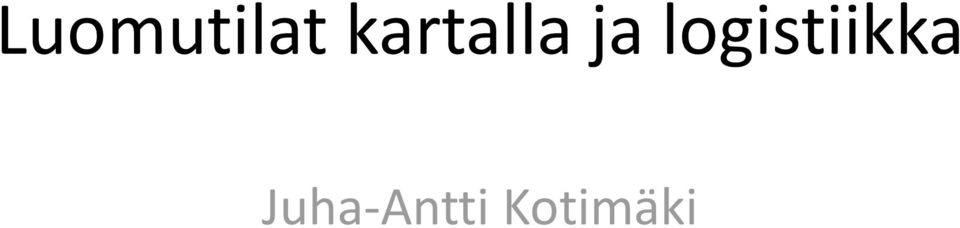 logistiikka