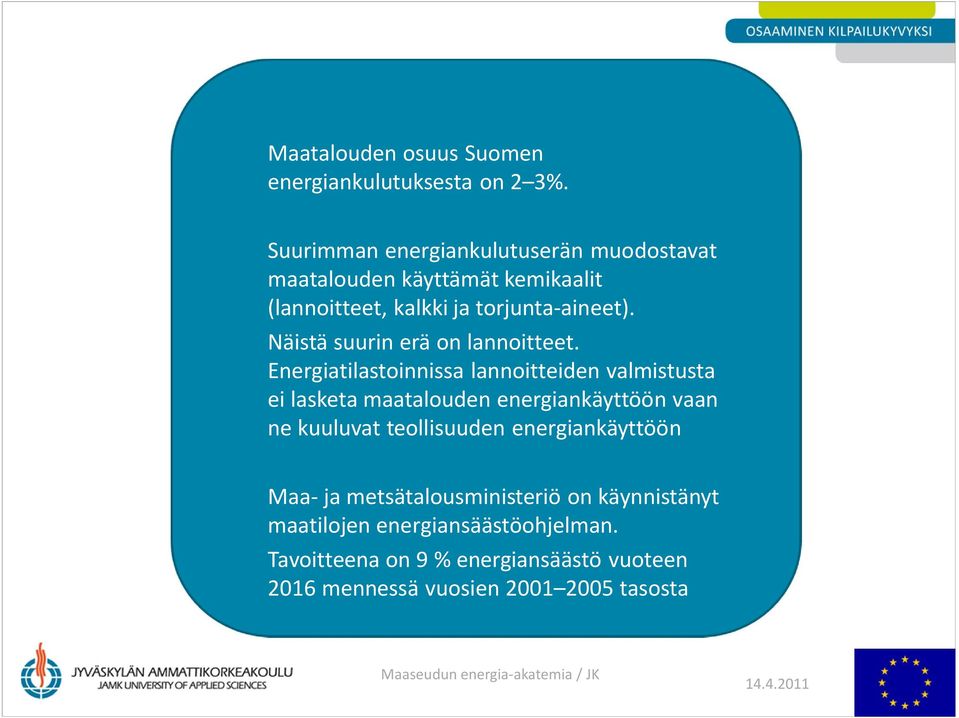 Näistä suurin erä on lannoitteet.