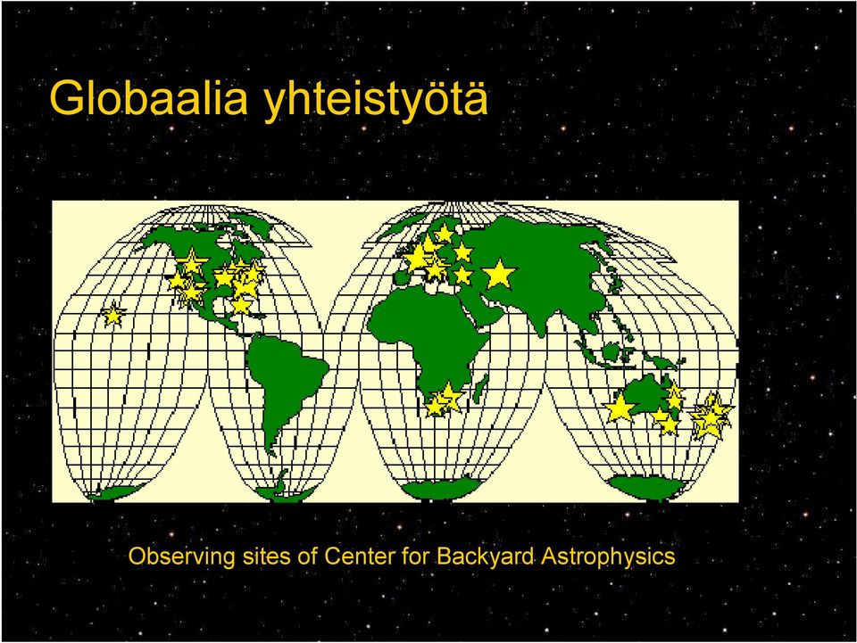 Observing sites of