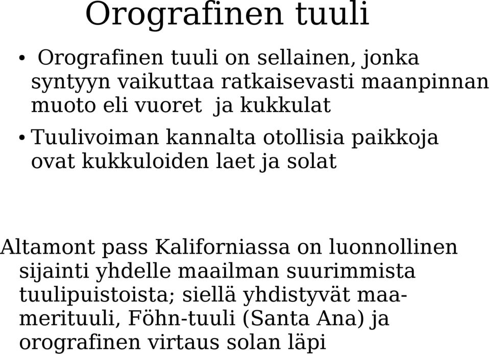 laet ja solat Altamont pass Kaliforniassa on luonnollinen sijainti yhdelle maailman suurimmista