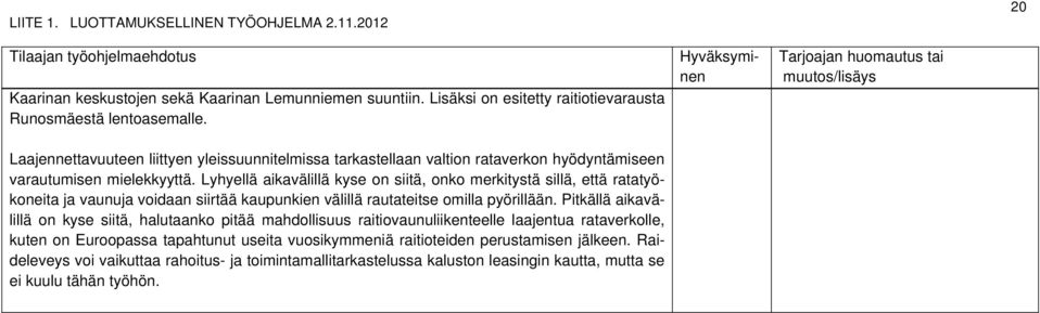 Lyhyellä aikavälillä kyse on siitä, onko merkitystä sillä, että ratatyökoneita ja vaunuja voidaan siirtää kaupunkien välillä rautateitse omilla pyörillään.