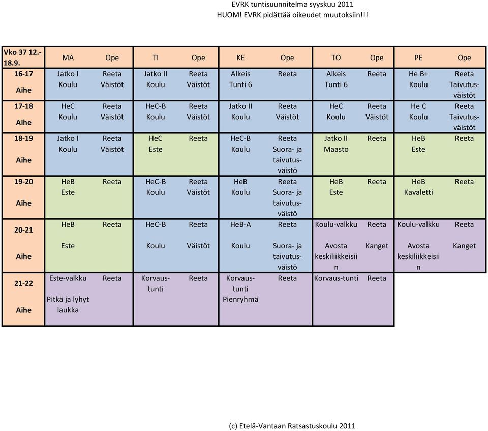 Reeta Jatko II Reeta HeC Reeta He C Reeta Koulu Väistöt Koulu Väistöt Koulu Väistöt Koulu Väistöt Koulu Taivutusväistöt 18-19 Jatko I Reeta HeC Reeta HeC-B Reeta Jatko II Reeta HeB Reeta Koulu