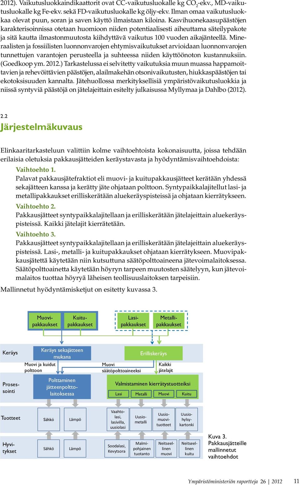 Kasvihuonekaasupäästöjen karakterisoinnissa otetaan huomioon niiden potentiaalisesti aiheuttama säteilypakote ja sitä kautta ilmastonmuutosta kiihdyttävä vaikutus 100 vuoden aikajänteellä.