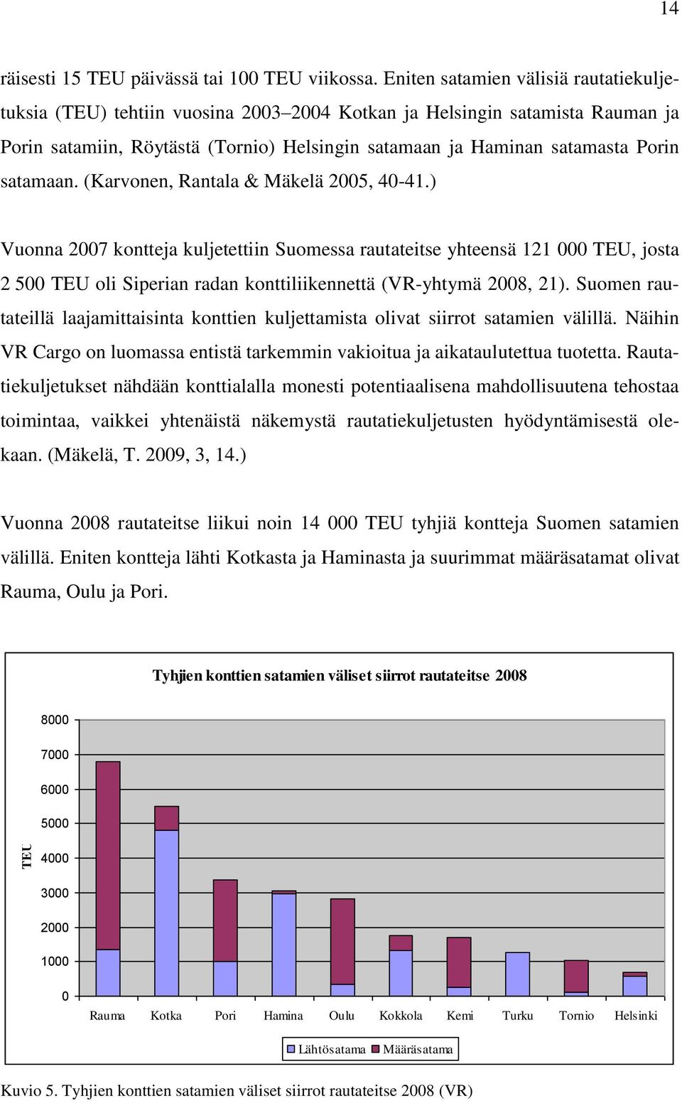 satamaan. (Karvonen, Rantala & Mäkelä 2005, 40-41.