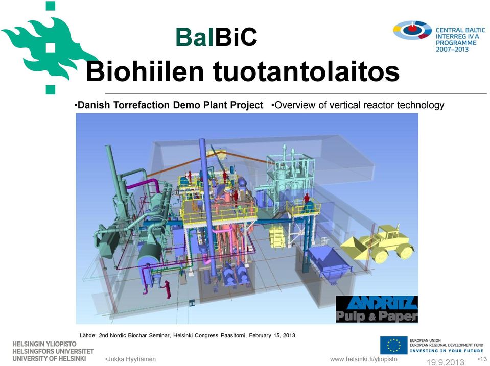 technology Lähde: 2nd Nordic Biochar Seminar,