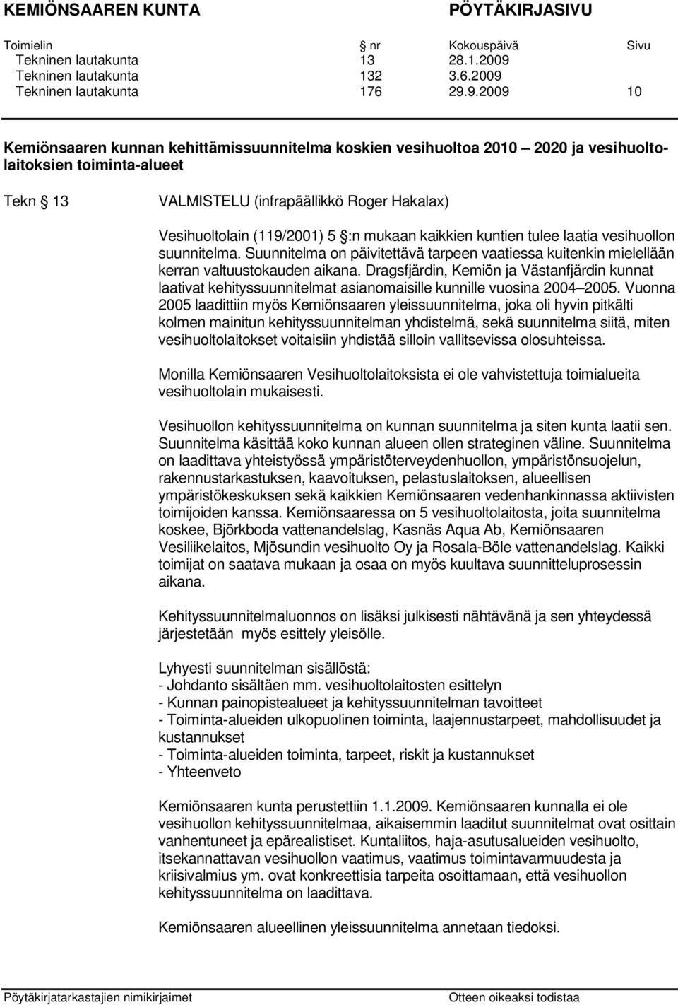 Tekninen lautakunta 176 29.