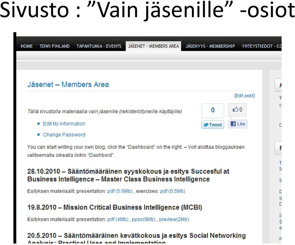 jäsenille