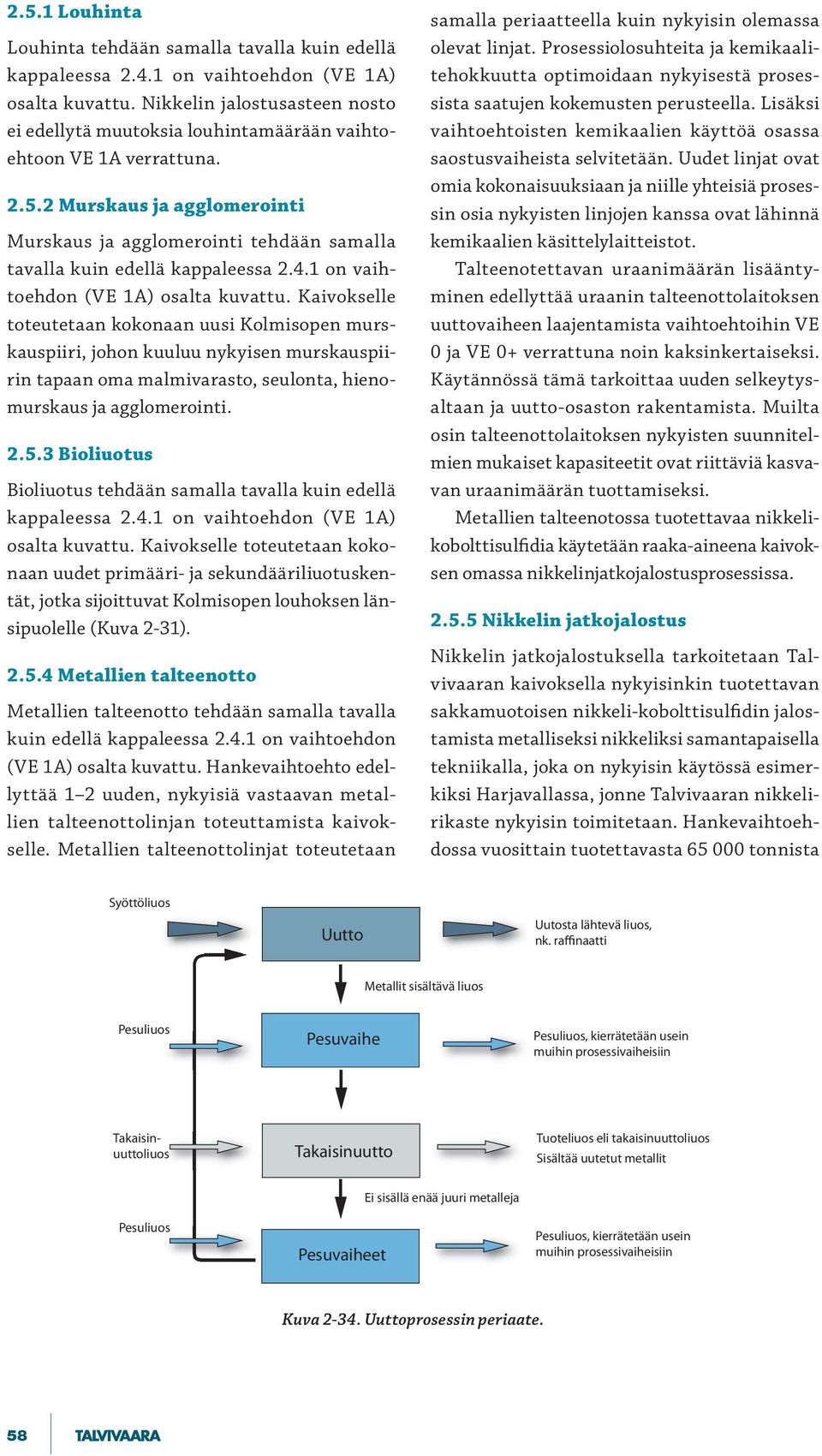 2 Murskaus ja agglomerointi Murskaus ja agglomerointi tehdään samalla tavalla kuin edellä kappaleessa 2.4.1 on vaihtoehdon (VE 1A) osalta kuvattu.