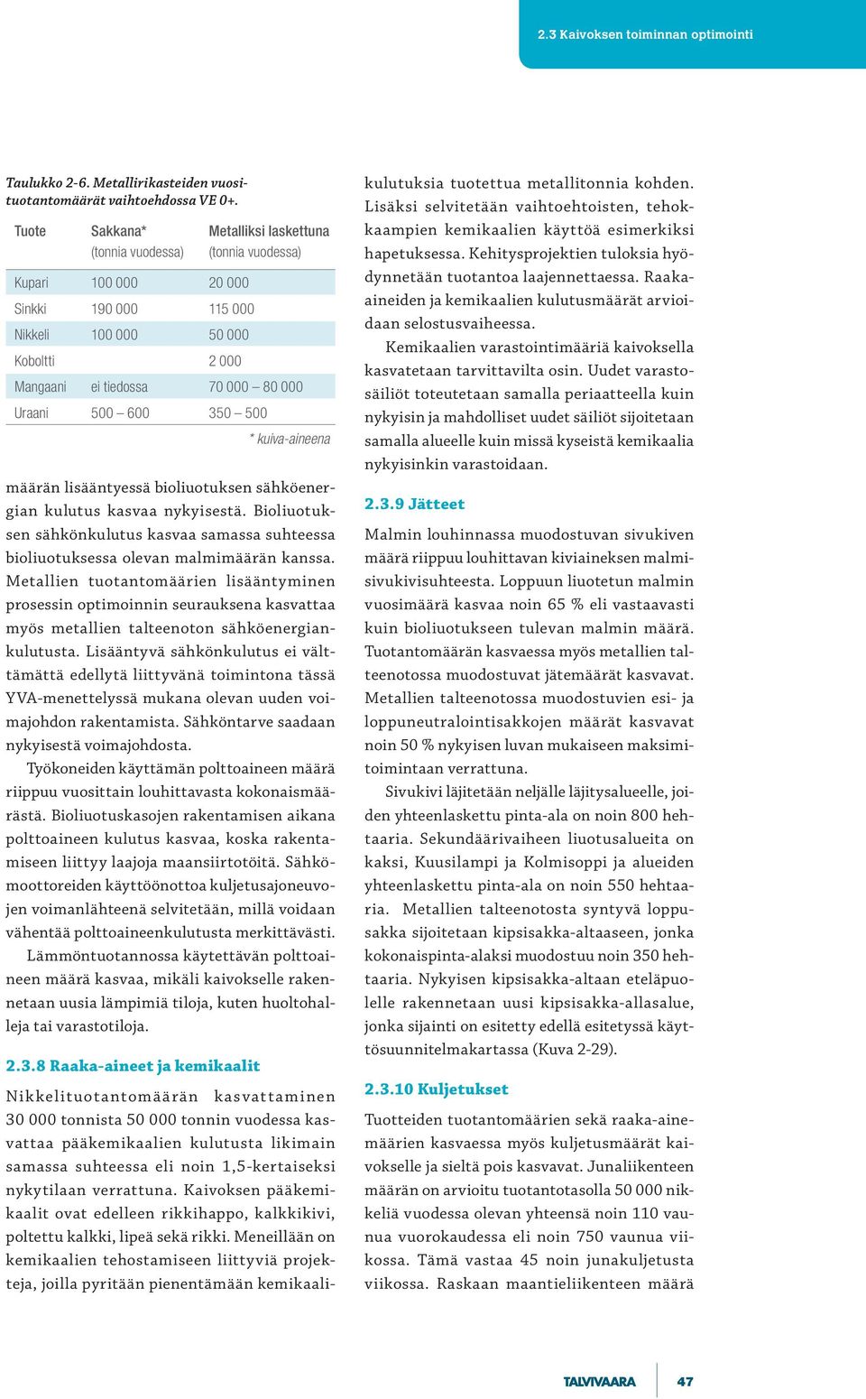 500 600 350 500 * kuiva-aineena määrän lisääntyessä bioliuotuksen sähköenergian kulutus kasvaa nykyisestä.