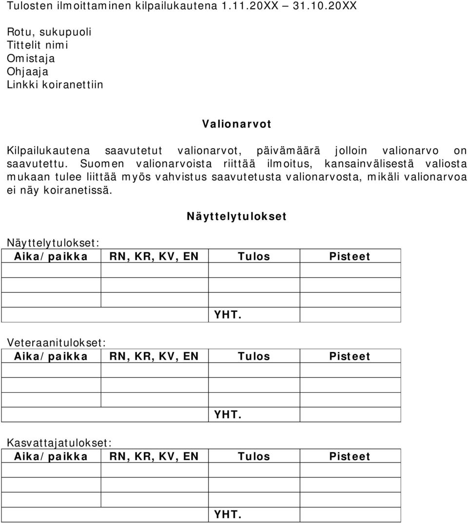 valionarvo on saavutettu.