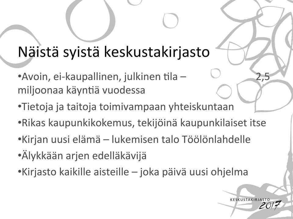 Rikaskaupunkikokemus,tekijöinäkaupunkilaisetitse Kirjanuusielämä