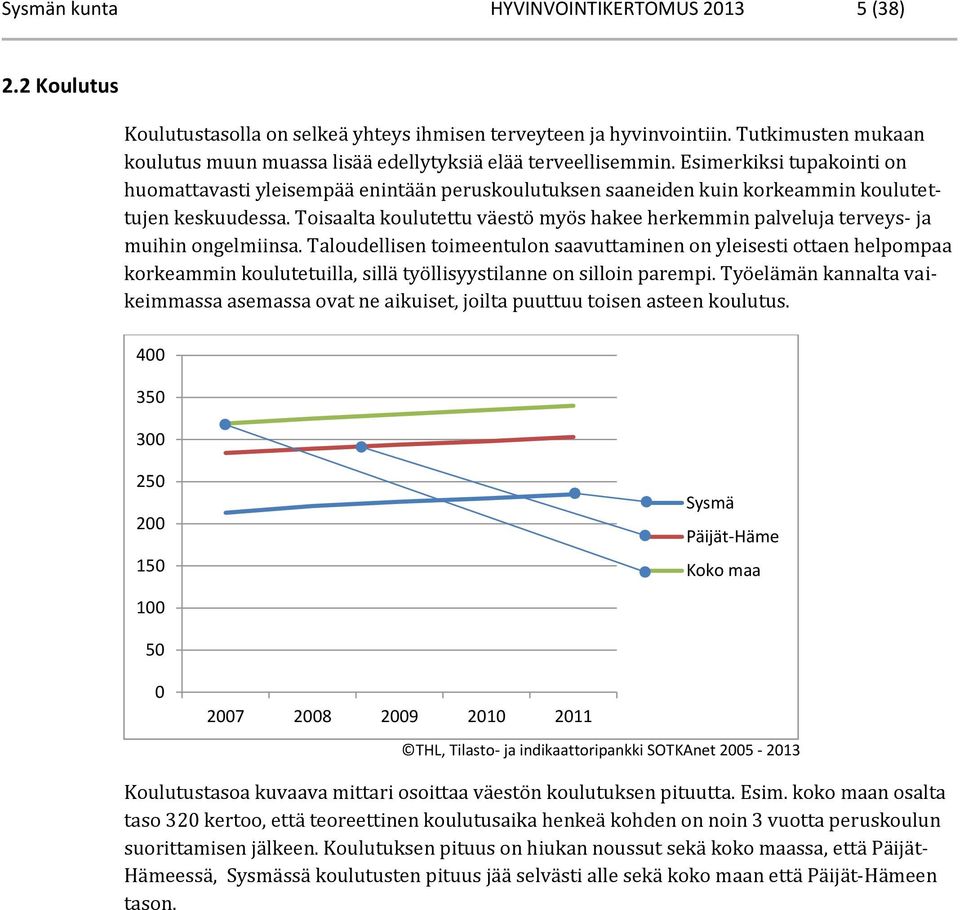 Esimerkiksi tupakointi on huomattavasti yleisempää enintään peruskoulutuksen saaneiden kuin korkeammin koulutettujen keskuudessa.