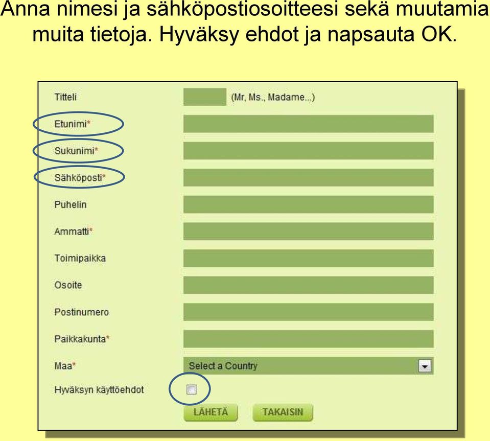 sekä muutamia muita