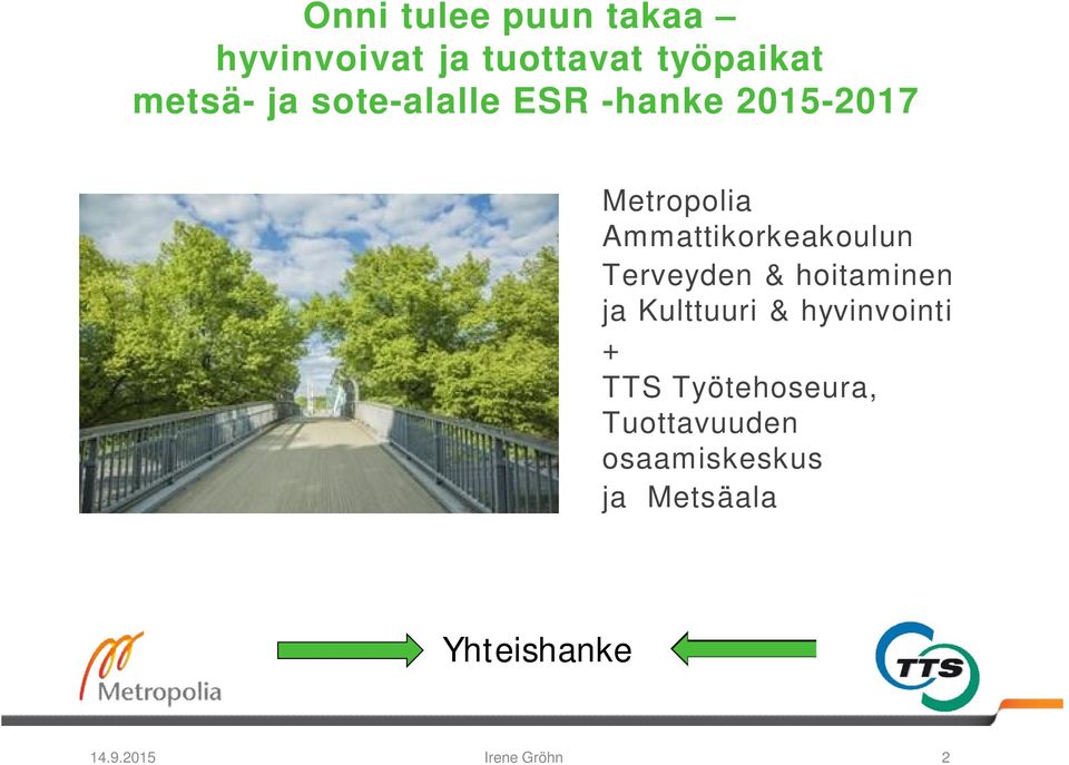 Terveyden & hoitaminen ja Kulttuuri & hyvinvointi + TTS