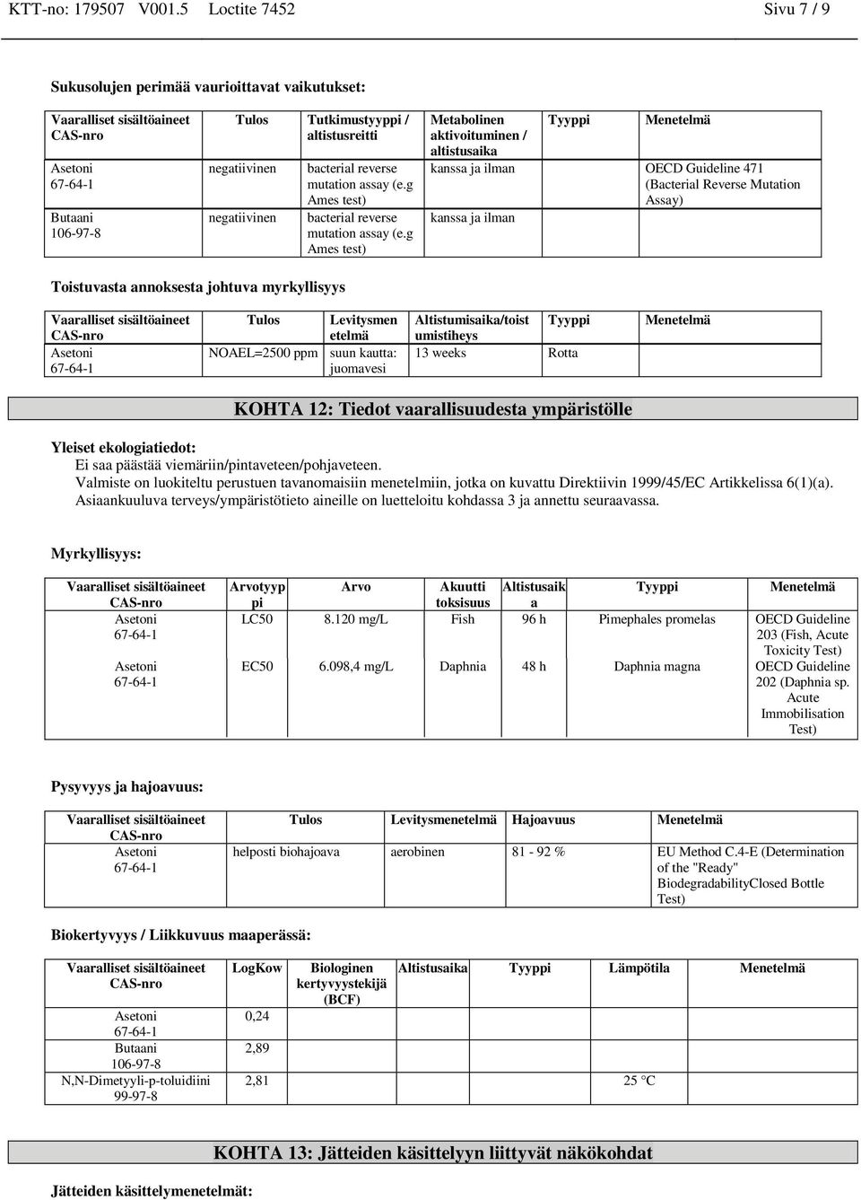 g Ames test) bacterial reverse mutation assay (e.