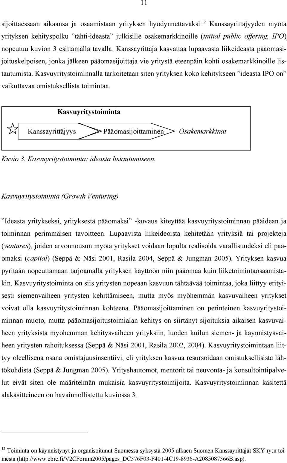 Kanssayrittäjä kasvattaa lupaavasta liikeideasta pääomasijoituskelpoisen, jonka jälkeen pääomasijoittaja vie yritystä eteenpäin kohti osakemarkkinoille listautumista.