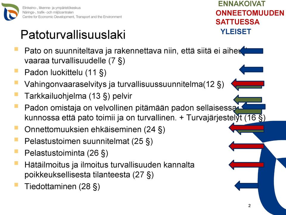 velvollinen pitämään padon sellaisessa kunnossa että pato toimii ja on turvallinen.