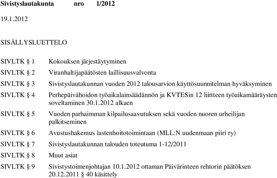 soveltaminen 30.1.